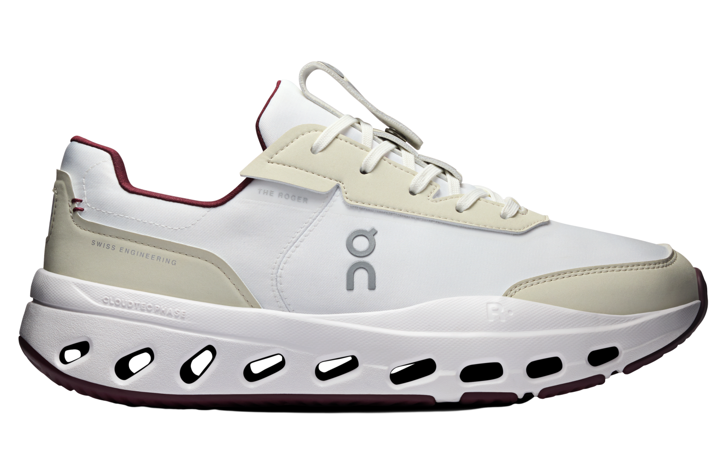 On The Roger Wildcard Ivory / Maroon