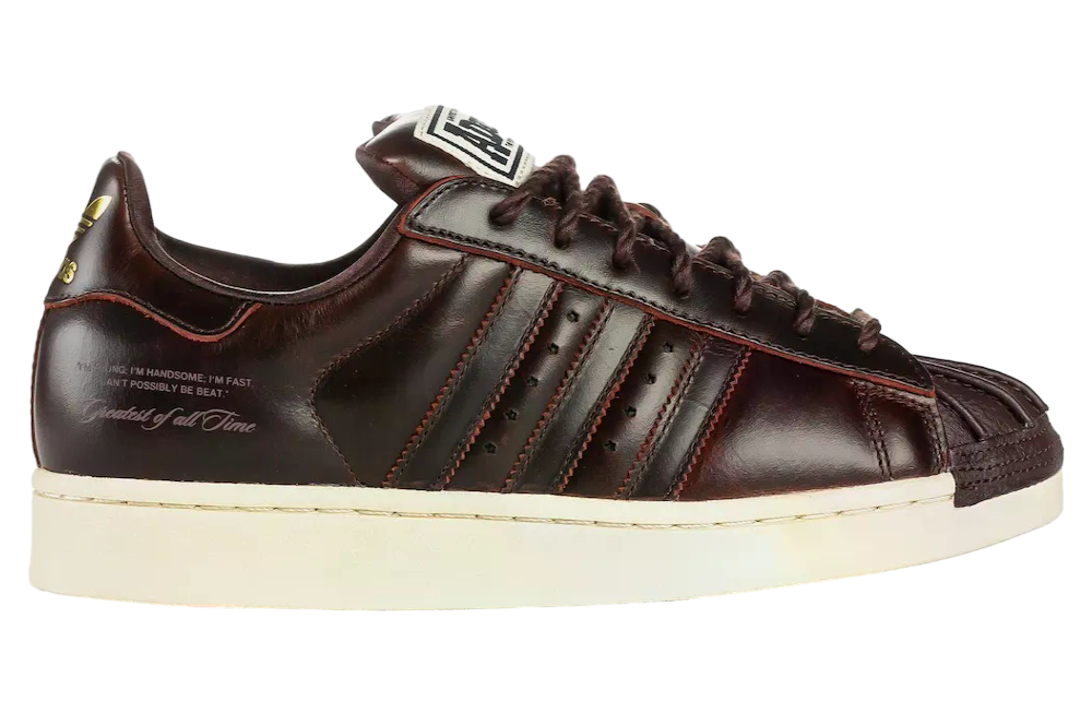 Palace x Muhammad Ali x Adidas Superstar Brown / Cloud White