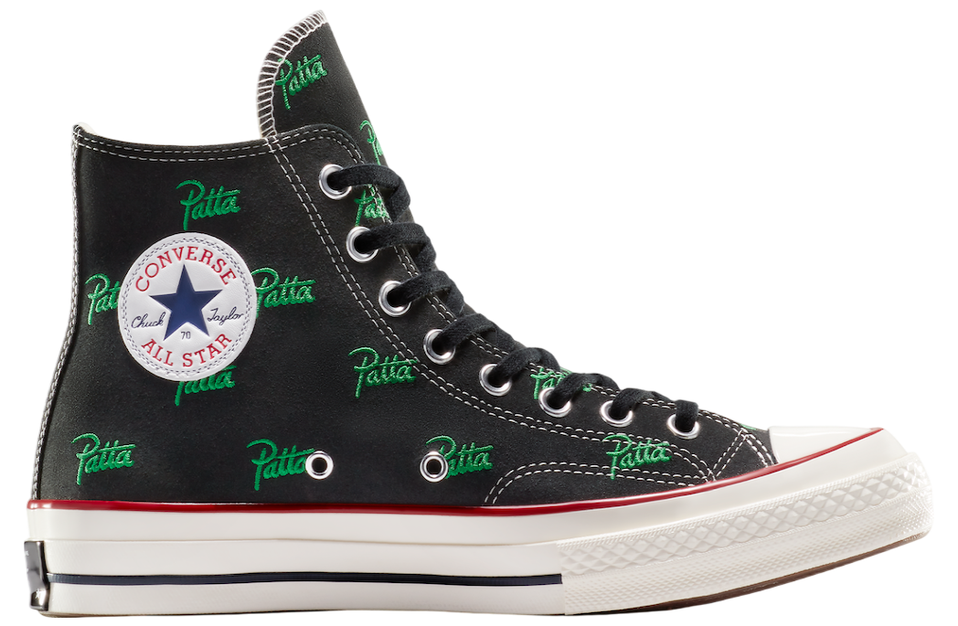 Patta x Converse Chuck 70 Black Jolly Green Dec 2024 A13857C KicksOnFire