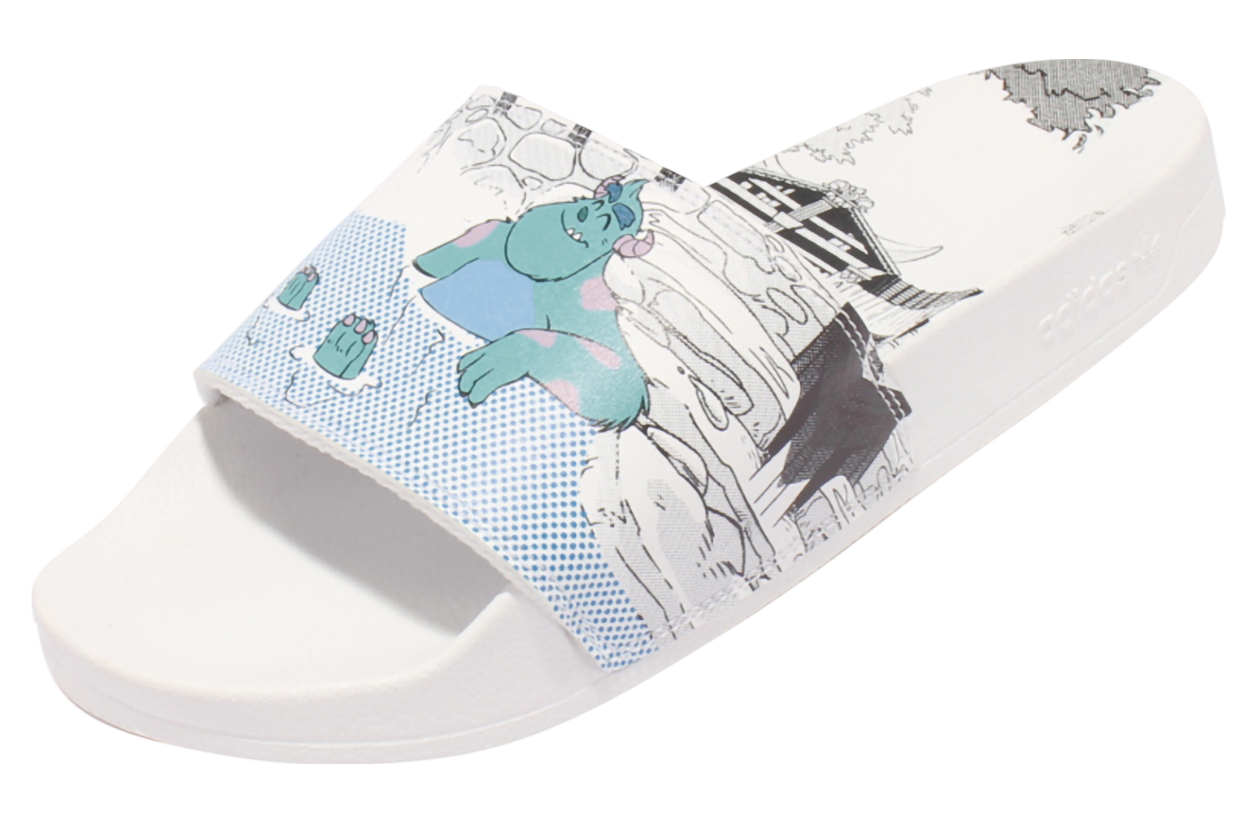 【Adidas コリア】 Adilette Lite Adidas Adilette Lite Men's Slides Grey Three-Cloud White