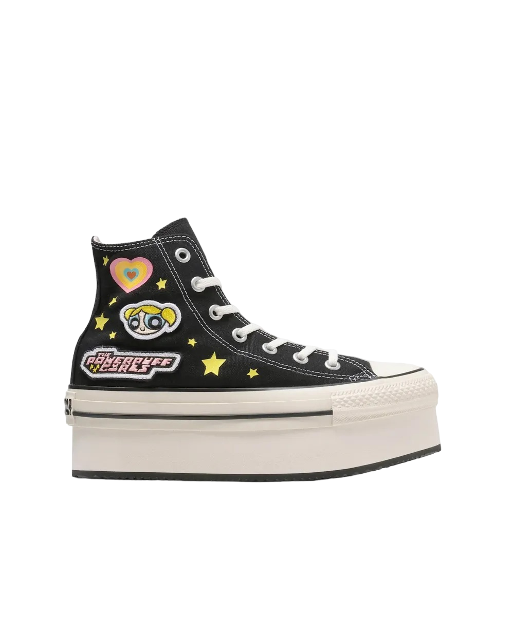 Powerpuff Girls x Converse All Star Chunky Line Hi Black