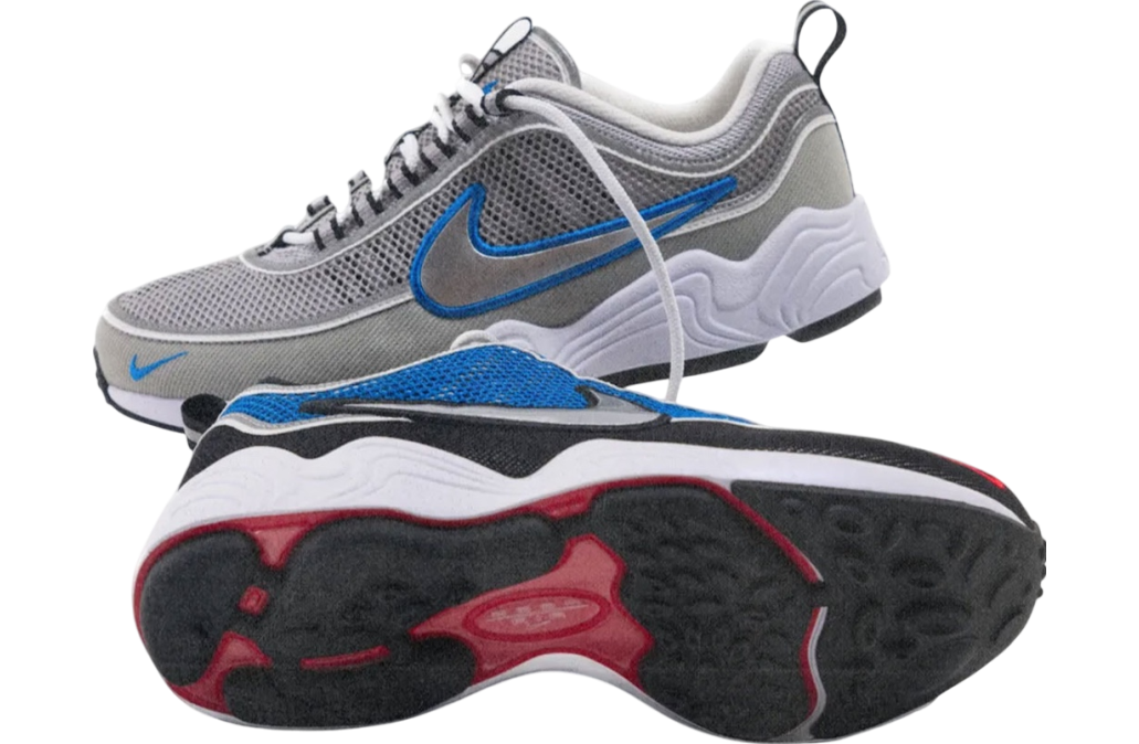 Price: $160 Nike Air Zoom Spiridon Metallic Silver / White
