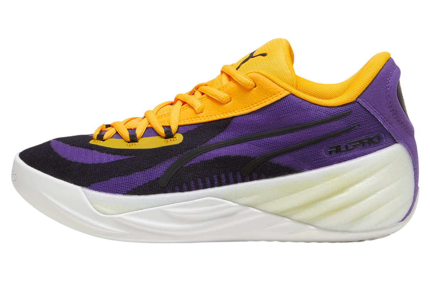 Purple and yellow pumas on sale