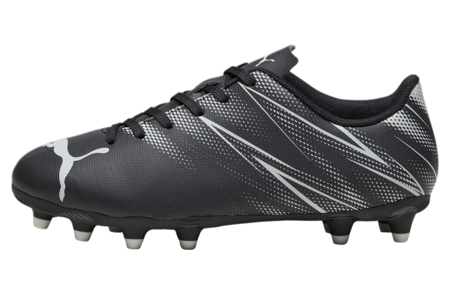 Puma Attacanto Fg/ag Gs Black / Silver Mist