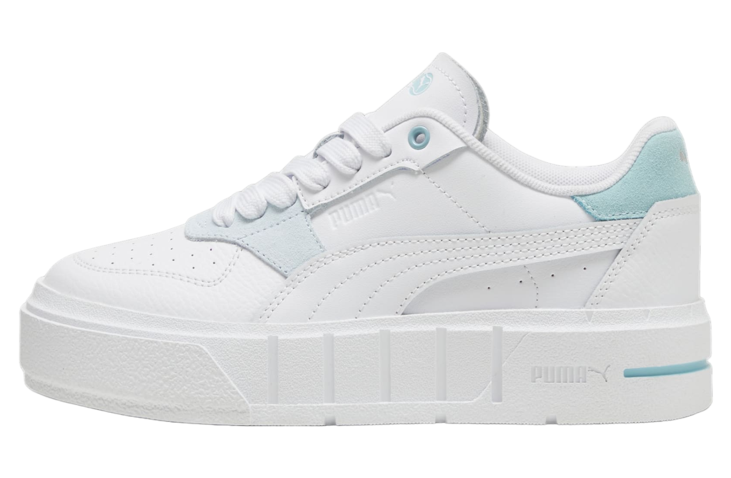 Puma Cali Court Match GS White / Turquoise Surf