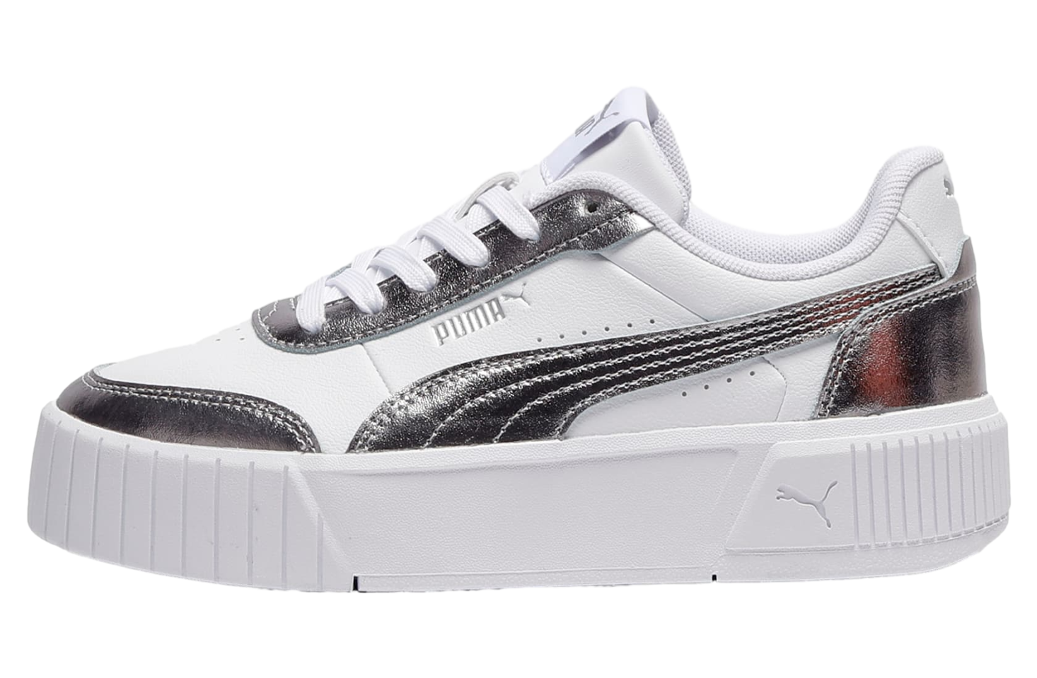 Puma Carina Mia Metallic GS White / Matte Silver