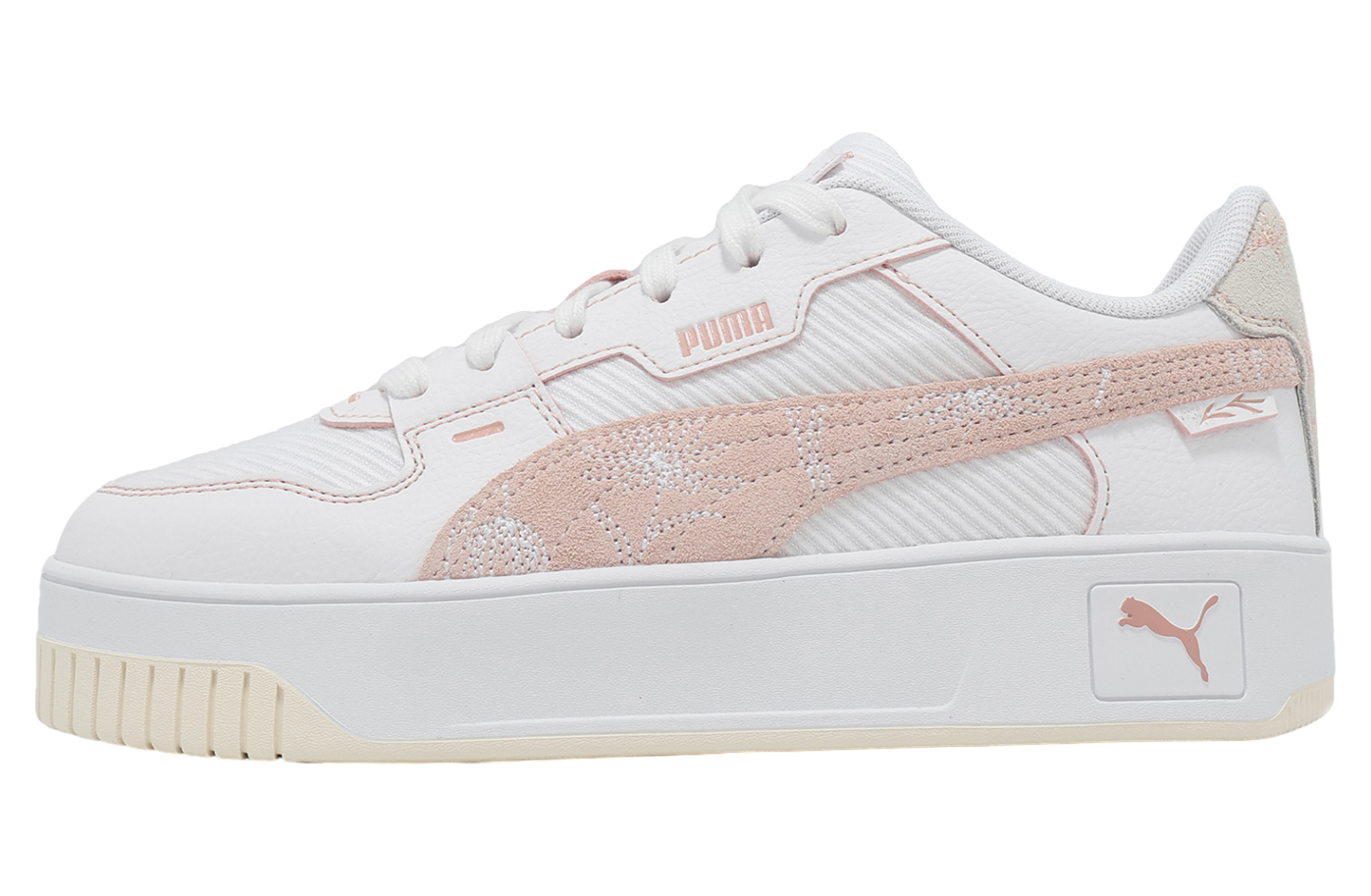 Puma Carina Street Lux Crafted Flowers WMNS White / Rose Quartz