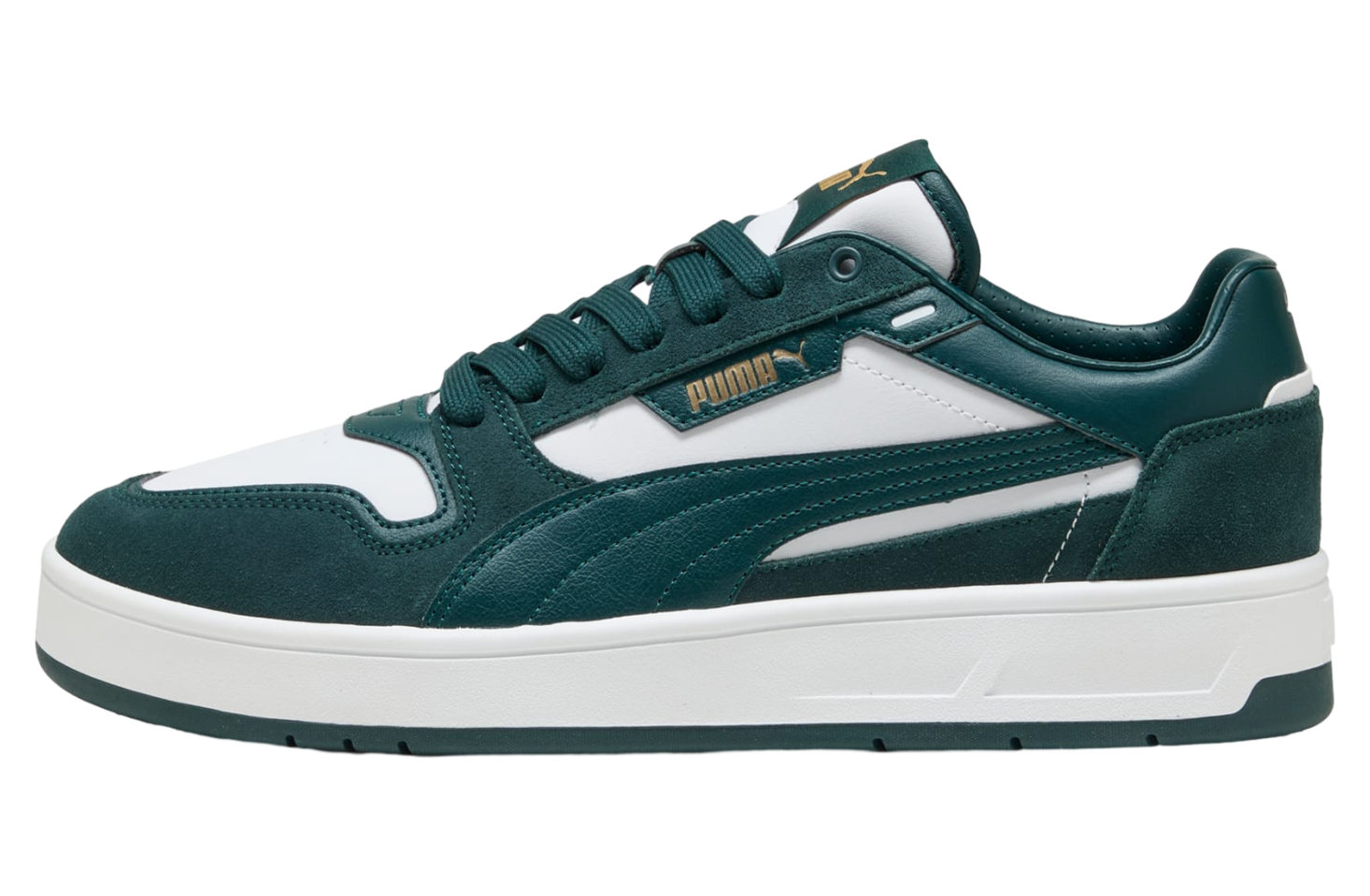 Puma Court Classic Street Suede White / Green Terrain