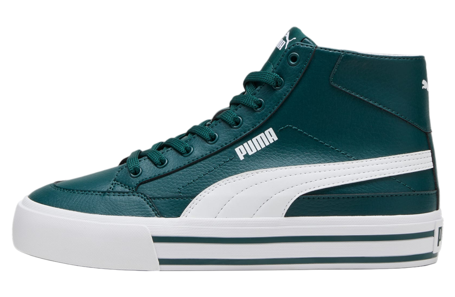 Puma Court Classic Vulc Mid Dark Myrtle / White