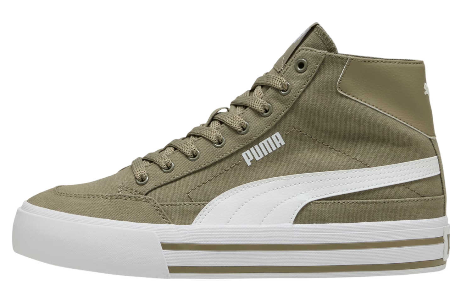 Puma Court Classic Vulcanized Formstrip Velvet Moss / White