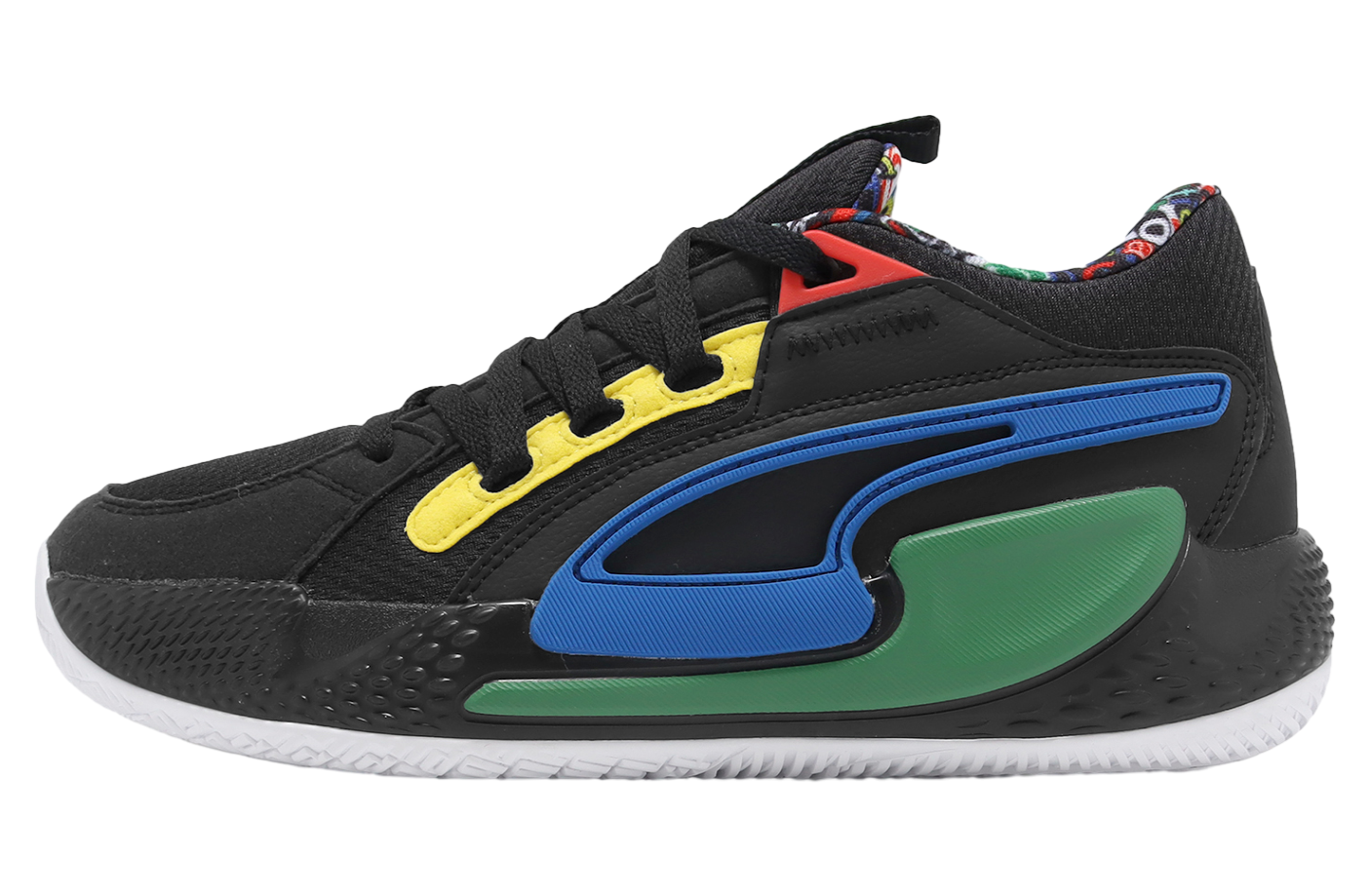 Puma Court Rider Chaos Trash Talk Black / Pele Yellow
