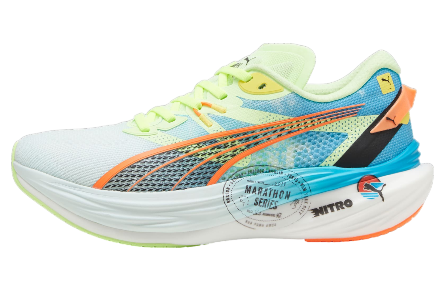 Puma Deviate Nitro 3 Marathon Series Nitro Blue / Fizzy Apple