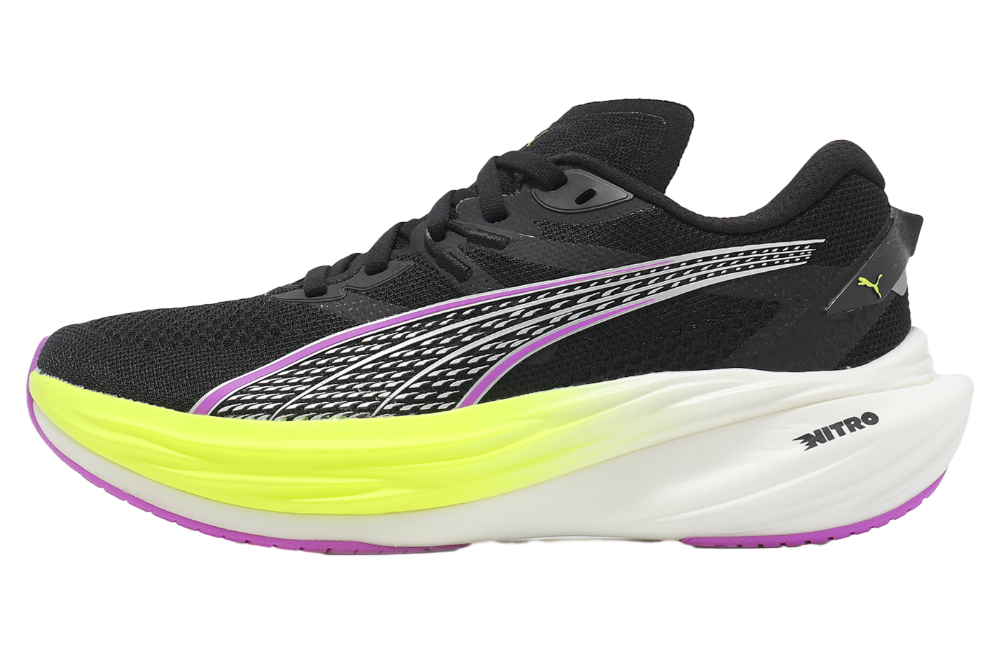 ★PUMA★ Diviate Nitro 3 Wide Black Yellow 37844903 Deviate NITRO™ 3 WIDE Men's Running Shoes | PUMA