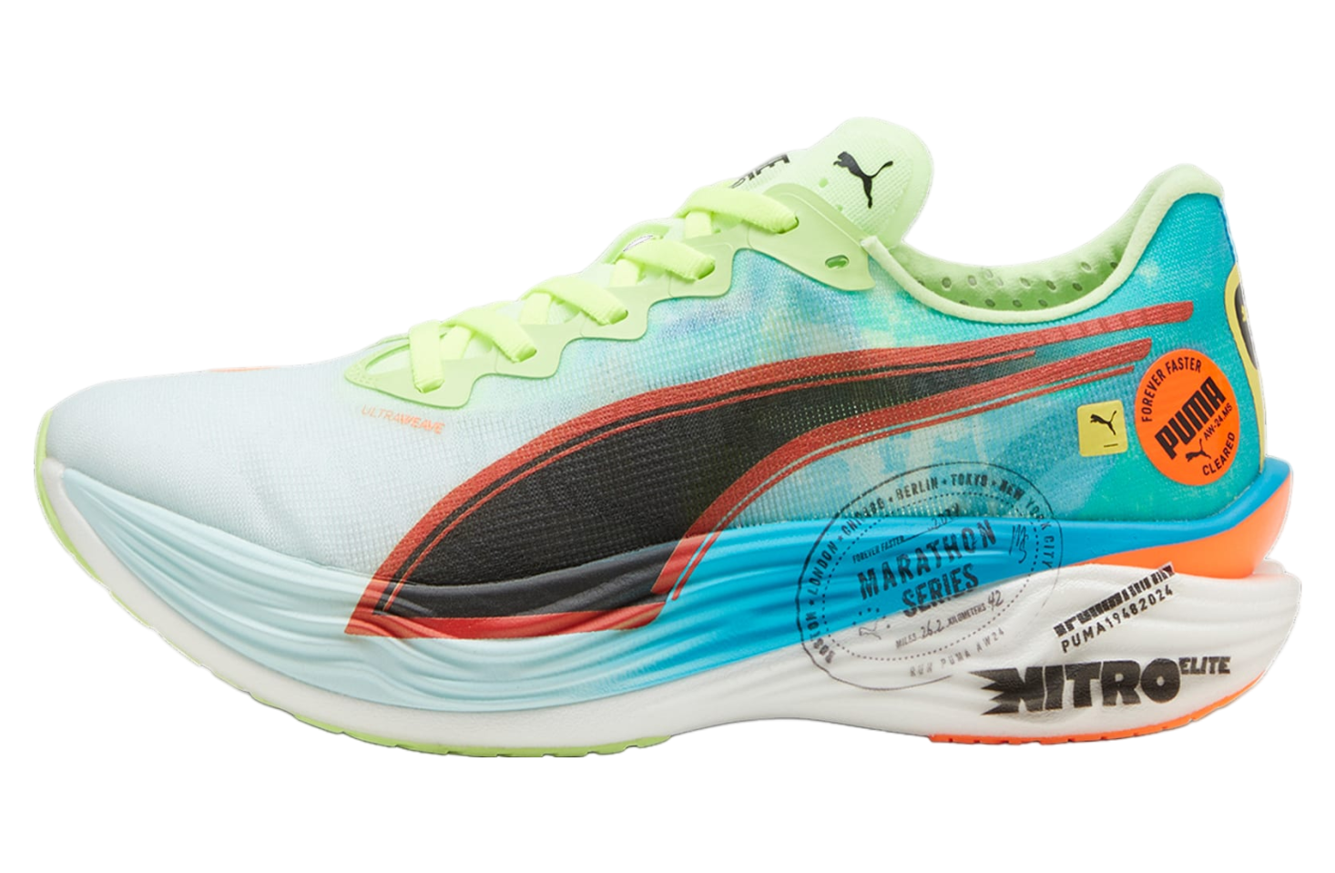 Puma Deviate Nitro Elite 3 Marathon Series Nitro Blue / Fizzy Apple