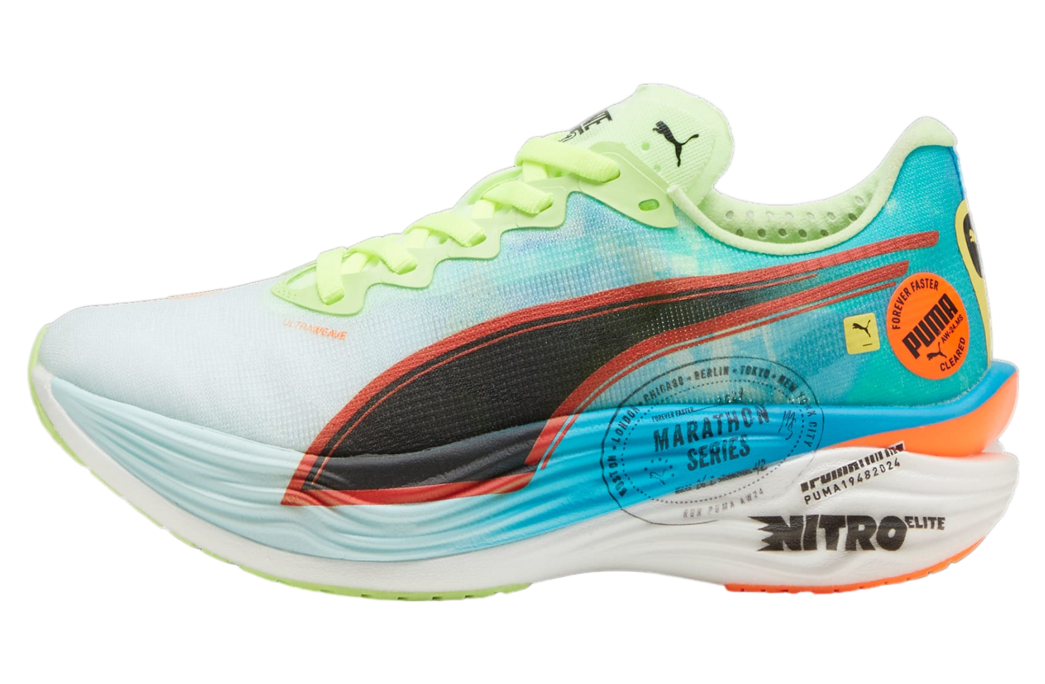 Puma Deviate Nitro Elite 3 Marathon Series WMNS Nitro Blue / Fizzy Apple