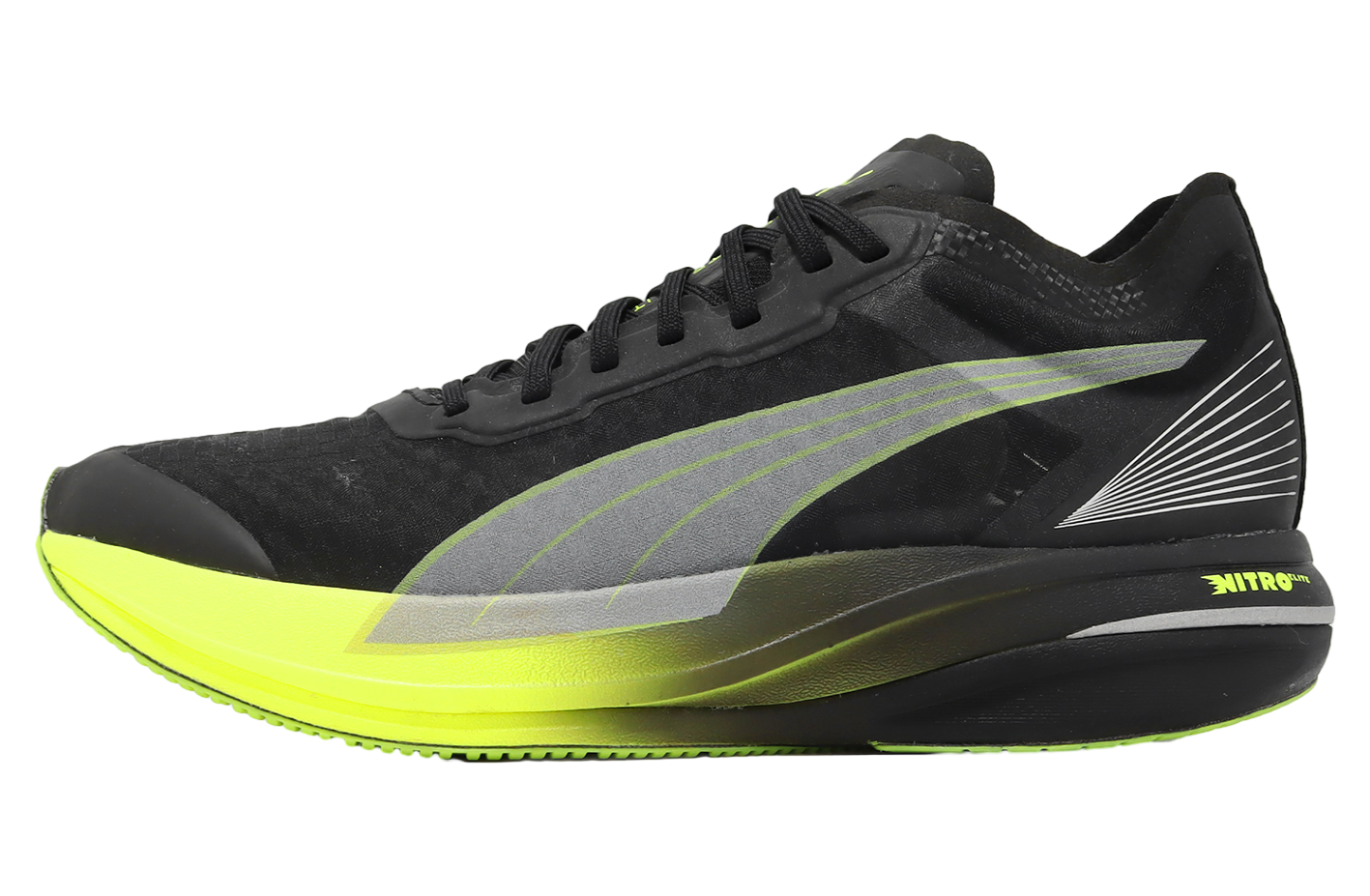 Puma Deviate Nitro Elite Carbon Black / Lime Squeeze
