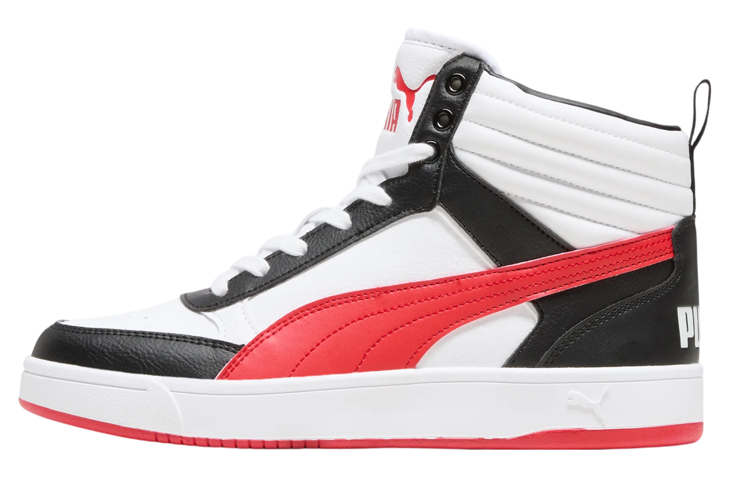 Puma Dribble Mid White / For All Time Red