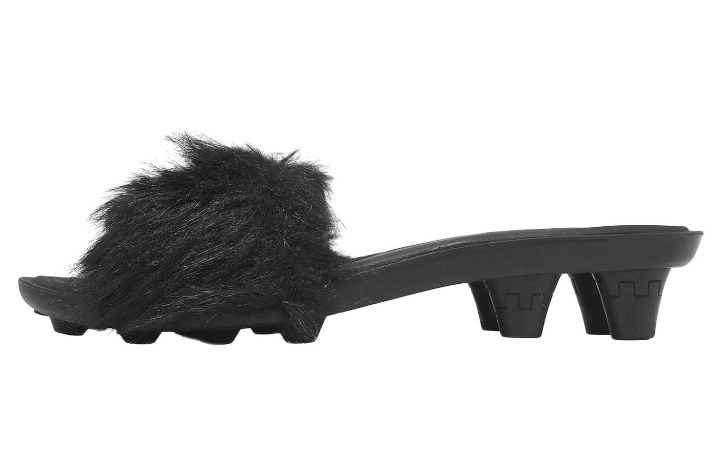 Puma Fenty Slide Chic Fur WMNS Black / Silver