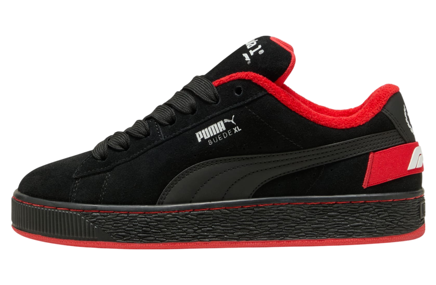 Puma Formula 1 75 Years Suede Xl Black / Pop Red
