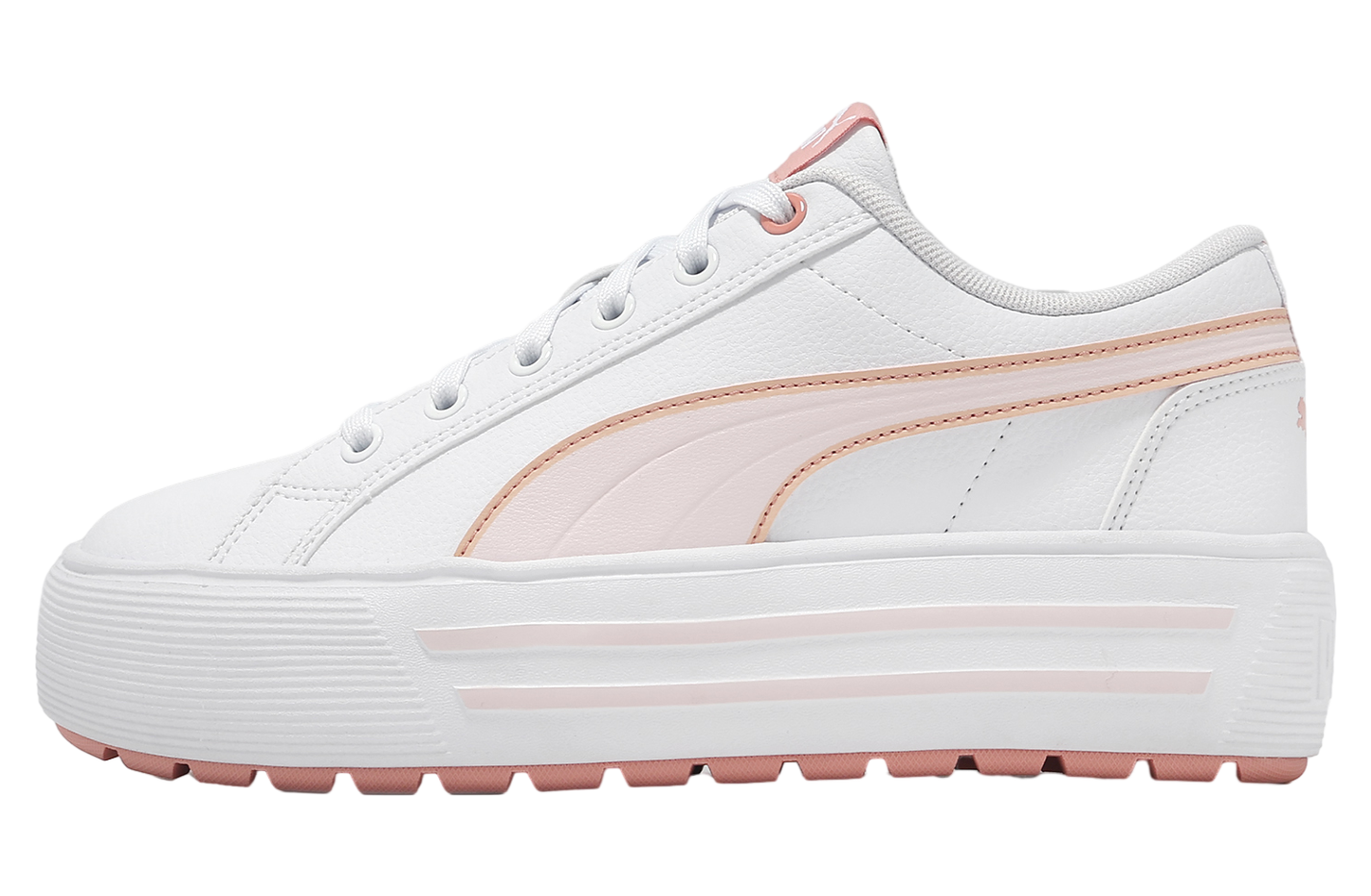 PUMA★KAIA 2.0★厚底★PUMA WHITE-FROSTY PINK-POPPY PINK New Puma Kaia 2 White Frosty Pink Poppy Pink Leather