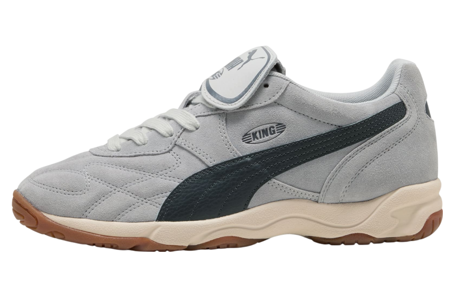 Puma King Indoor Suede Gray Echo / Alpine Snow