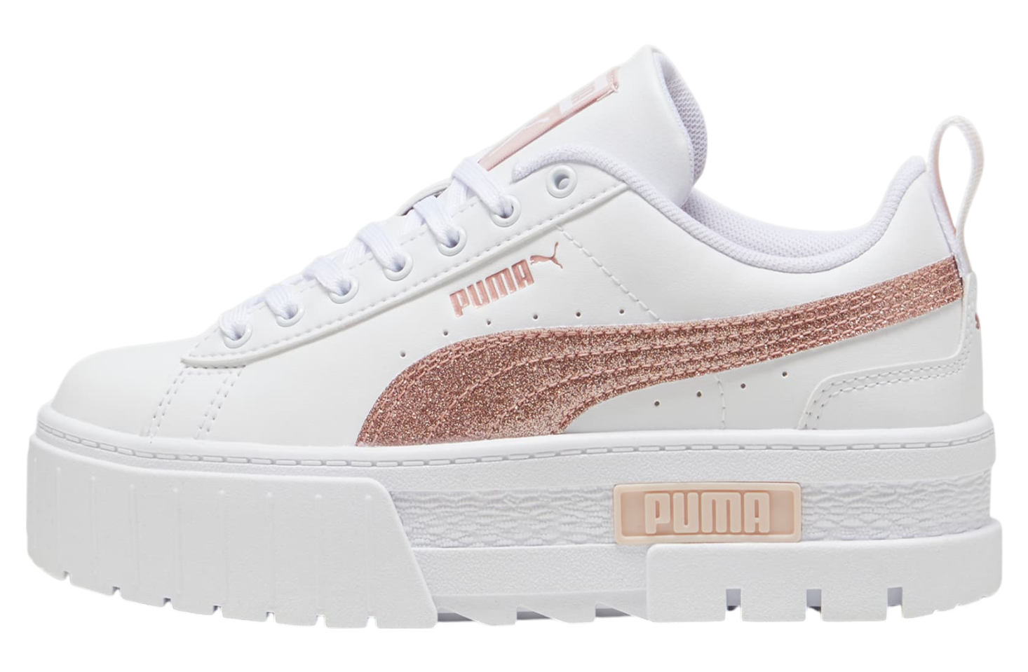 Puma Mayze Glitter Gs White / Rose Gold