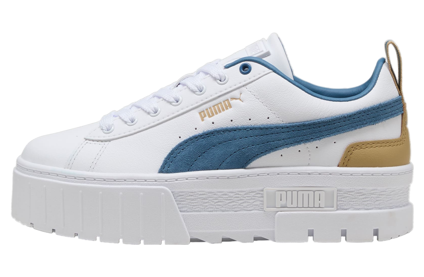 Puma Mayze Leather WMNS White / Blue Horizon