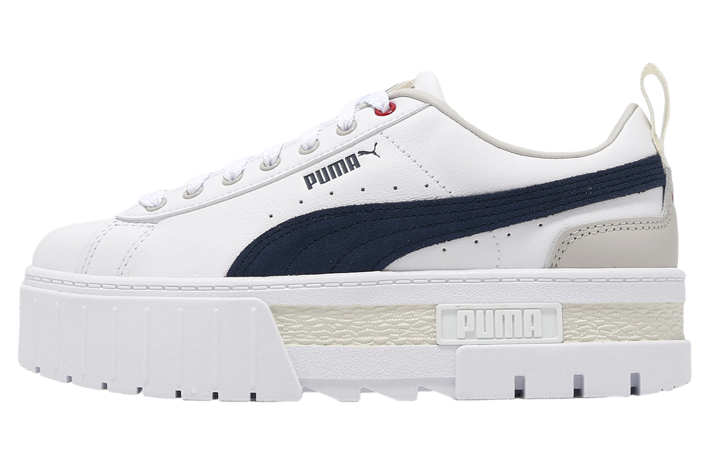 Puma Mayze Lth WMNS White / Club Navy