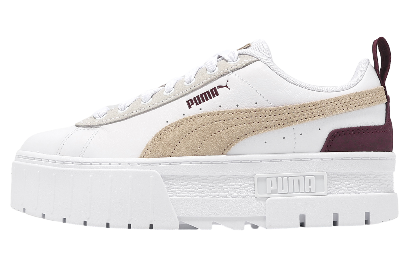 パーウェ Puma Mayze Mix WMNS White / Dark Jasper - Apr 2024