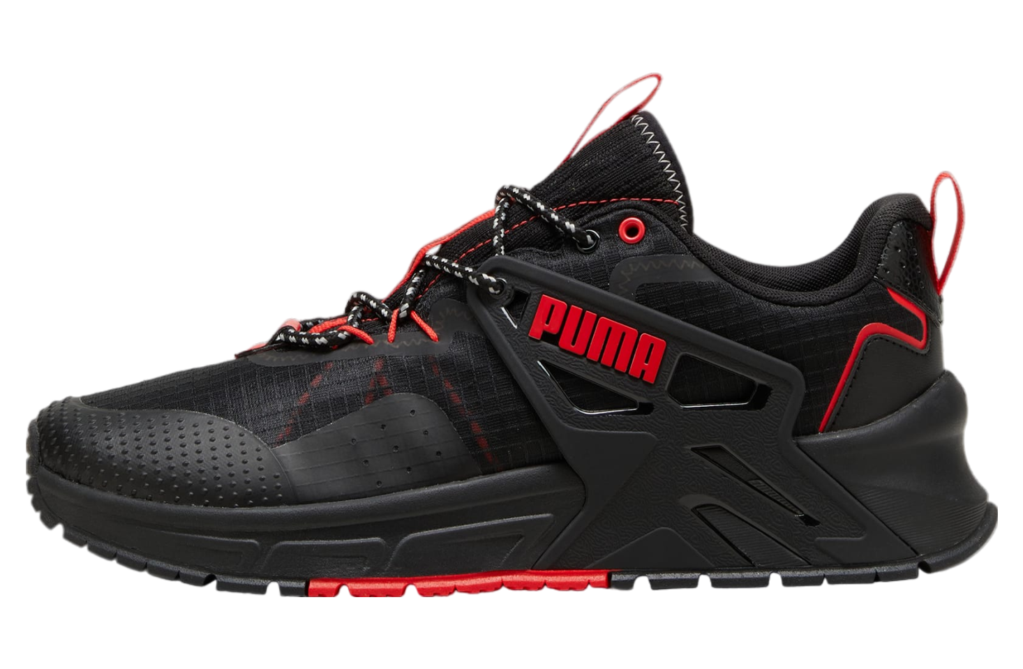 Puma black red sneakers online