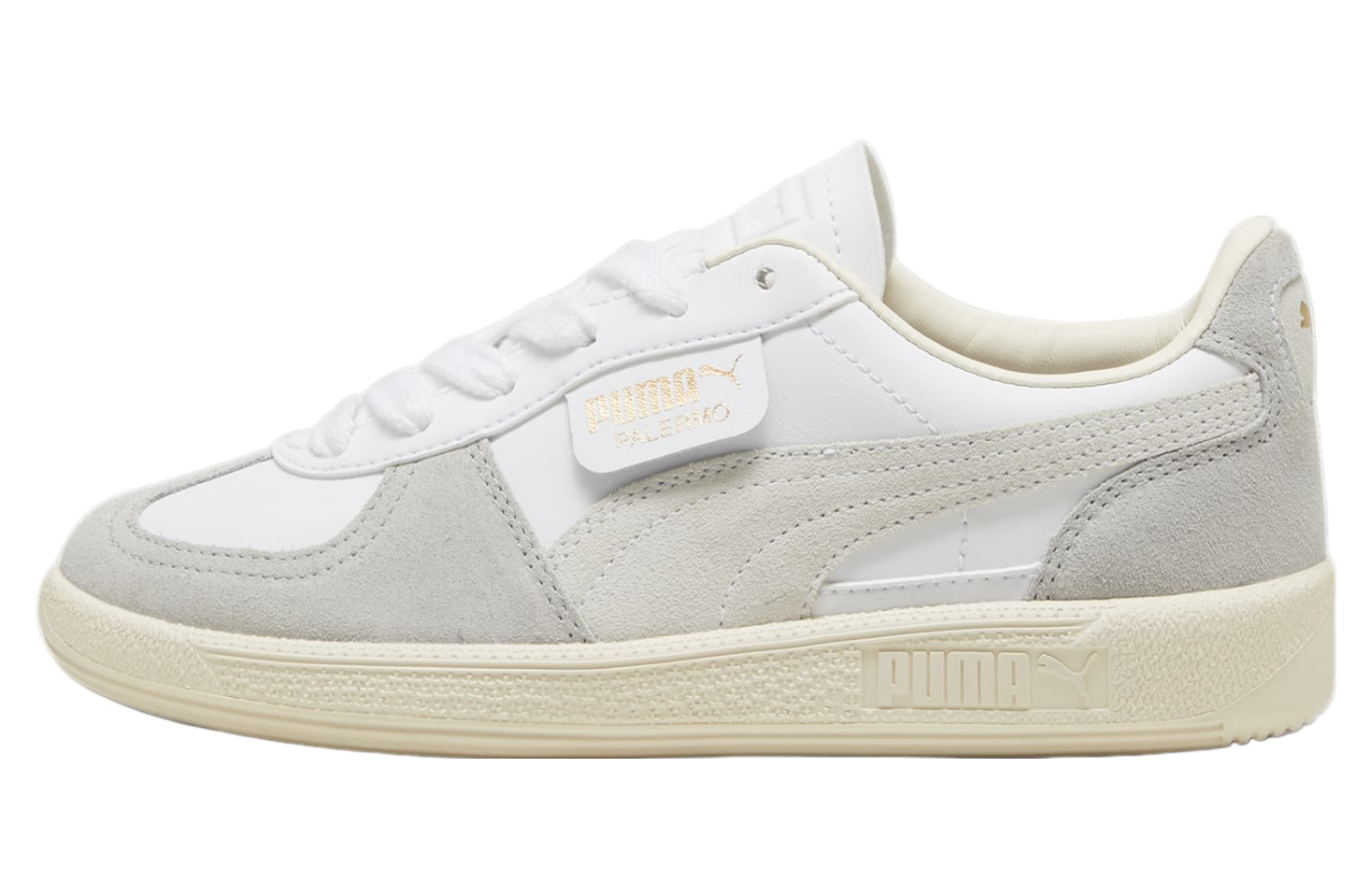 Puma Palermo Leather GS White / Cool Light Gray