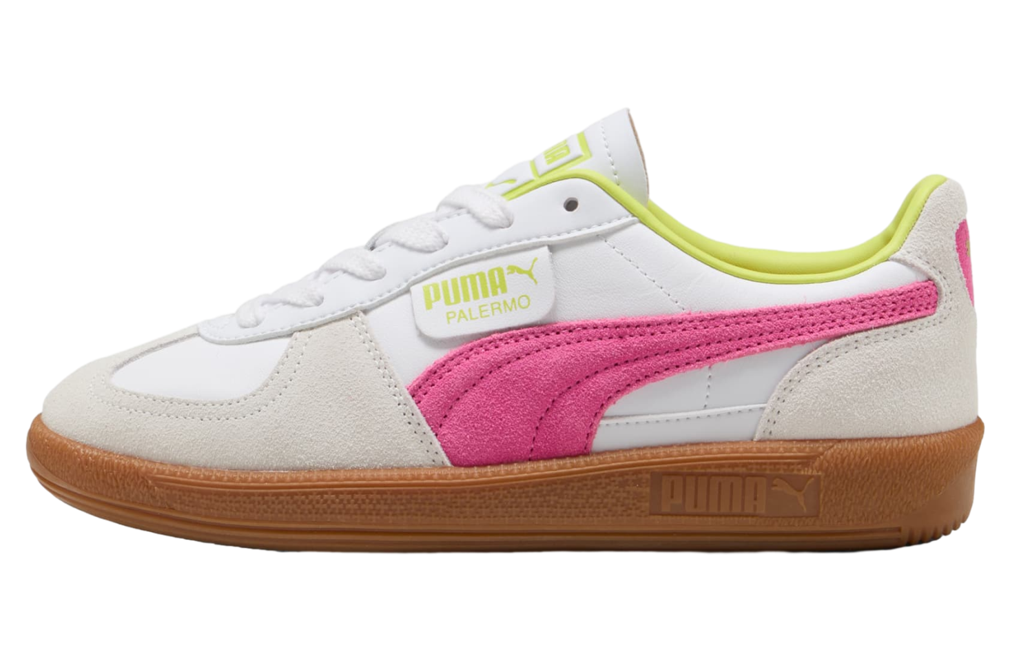 Puma Palermo Leather WMNS White / Fluro Pink Pes - Sep 2025