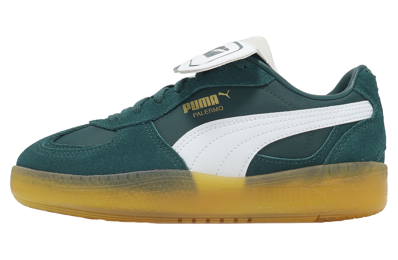 Puma Palermo Moda Tongue Wmns Green / White Puma Palermo Moda Tongue Wmns Green / White