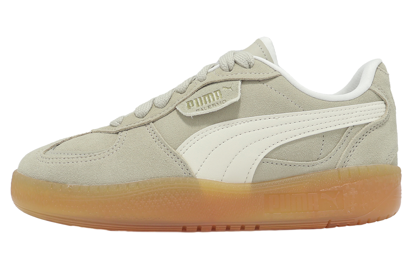 国内配送 PUMA PALERMO MODA WHITE/DESERT DUST Puma Palermo Moda Xtra Gum WMNS Desert Dust / Frost Ivory