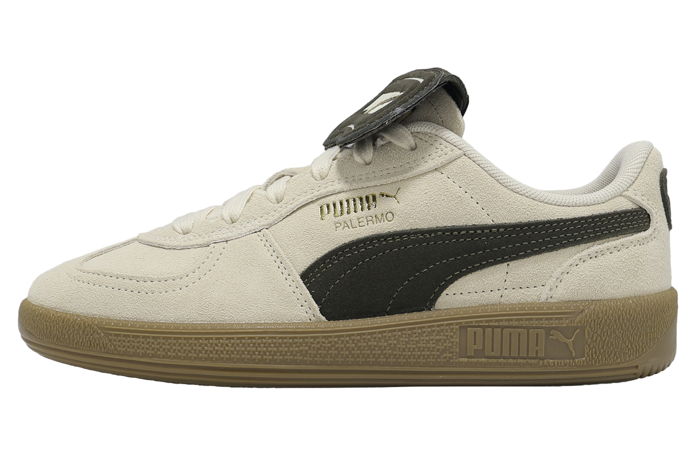Puma Palermo Premium Suede Alpine Snow / Dark Olive