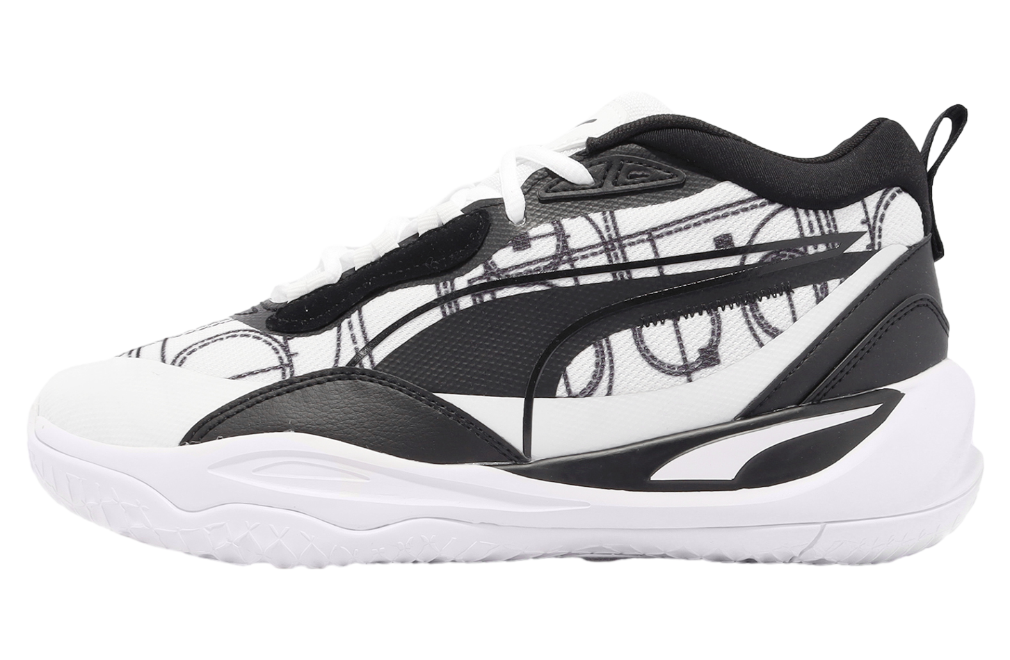 PUMA★PLAYMAKER PRO COURTSIDE★WHITE/BLACK Puma Playmaker Pro Courtside White / Black - Mar 2023