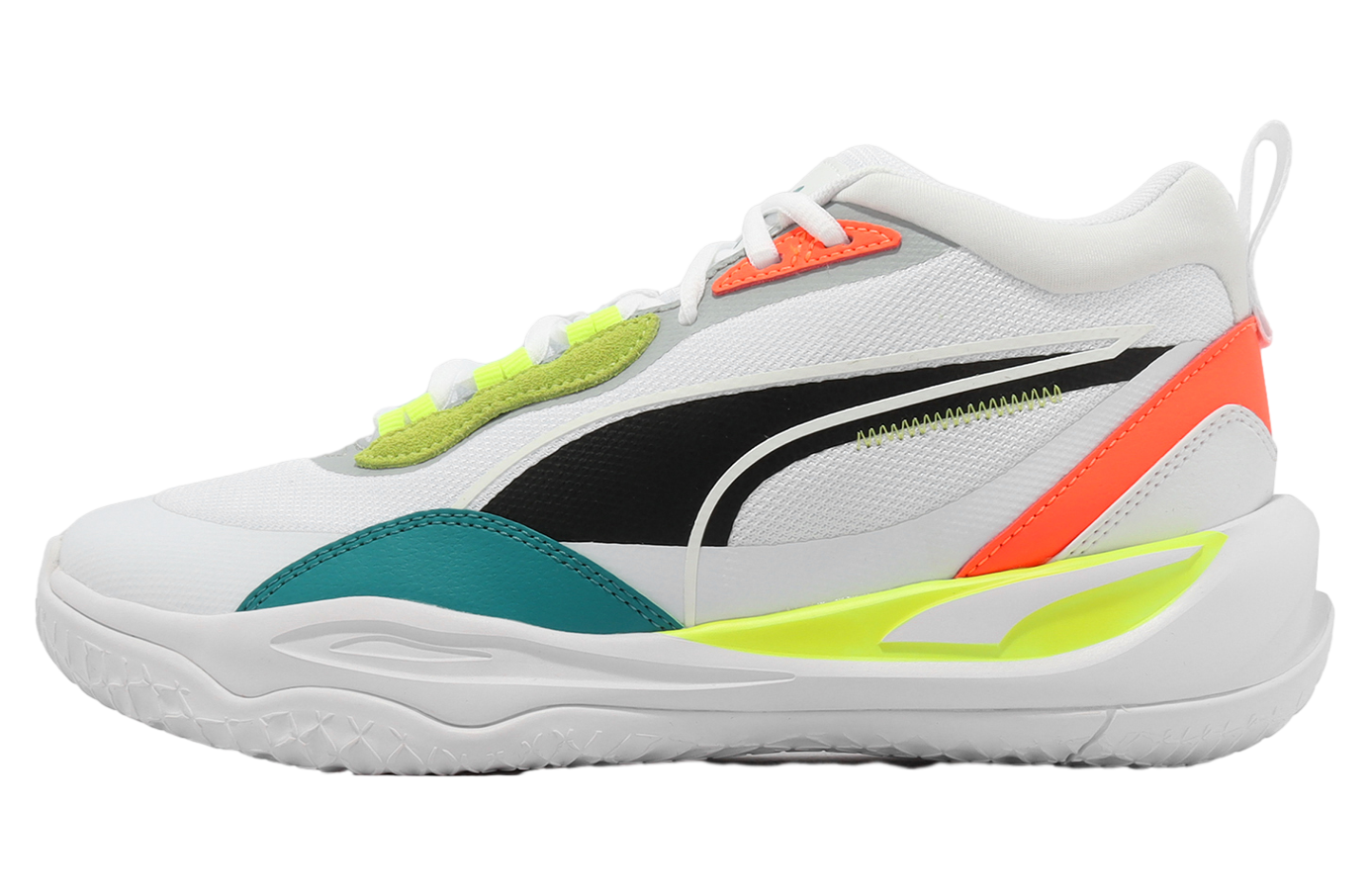 Puma Playmaker Pro White / Fiery Coral