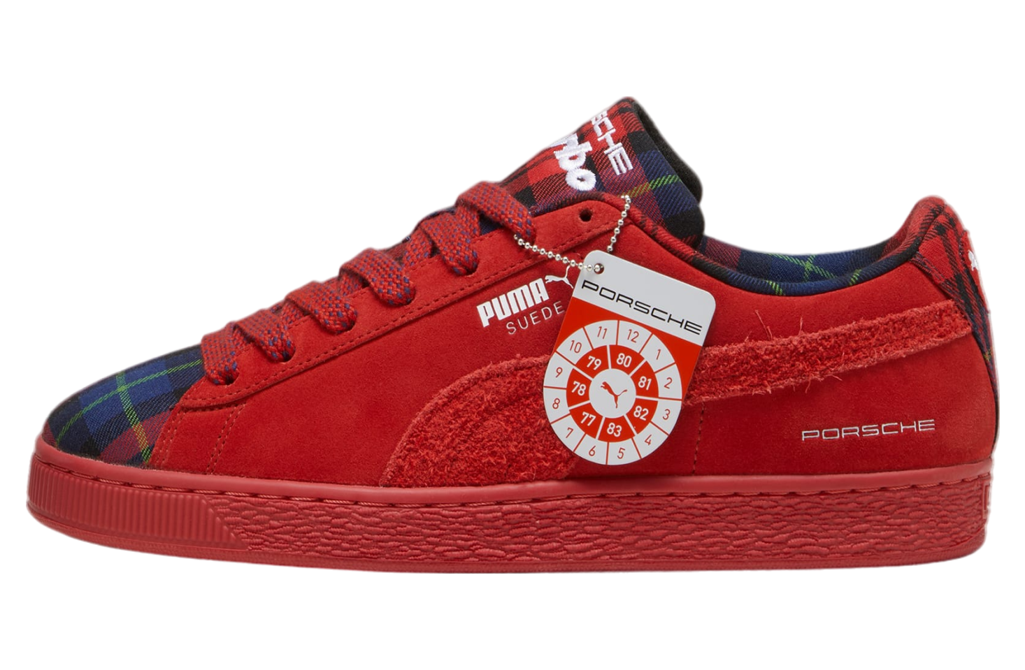 Puma Porsche Legacy Suede Classic Tartan Redmazing