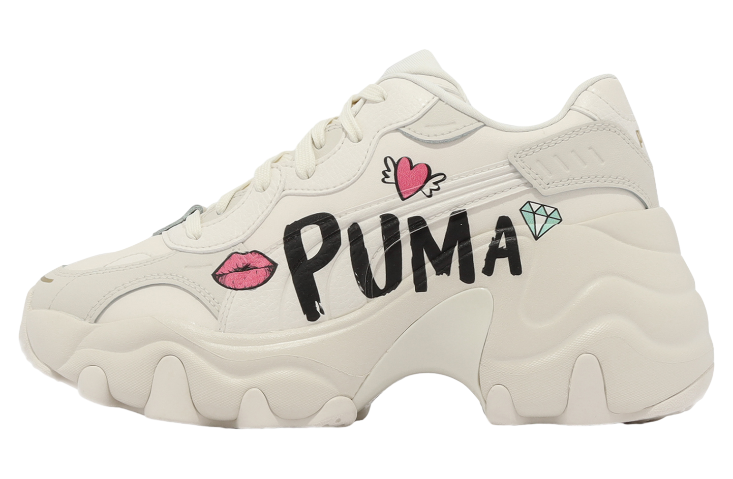Puma Pulsar Wedge Logo WMNS White / Sun Kissed Coral