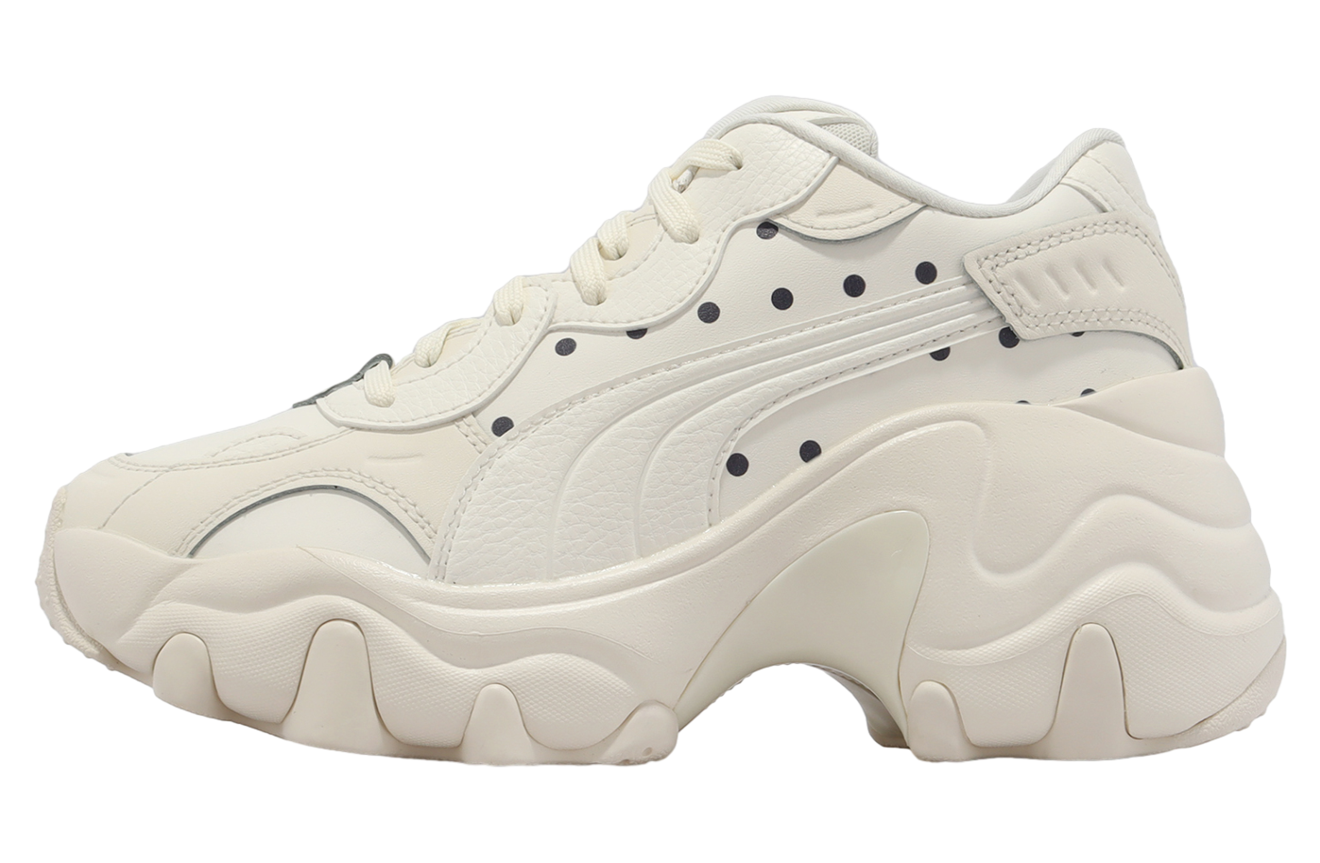 【Pomme】 Puma Pulsar Wedge Polka Dot WMNS Forsted Ivory / Fr.ivory