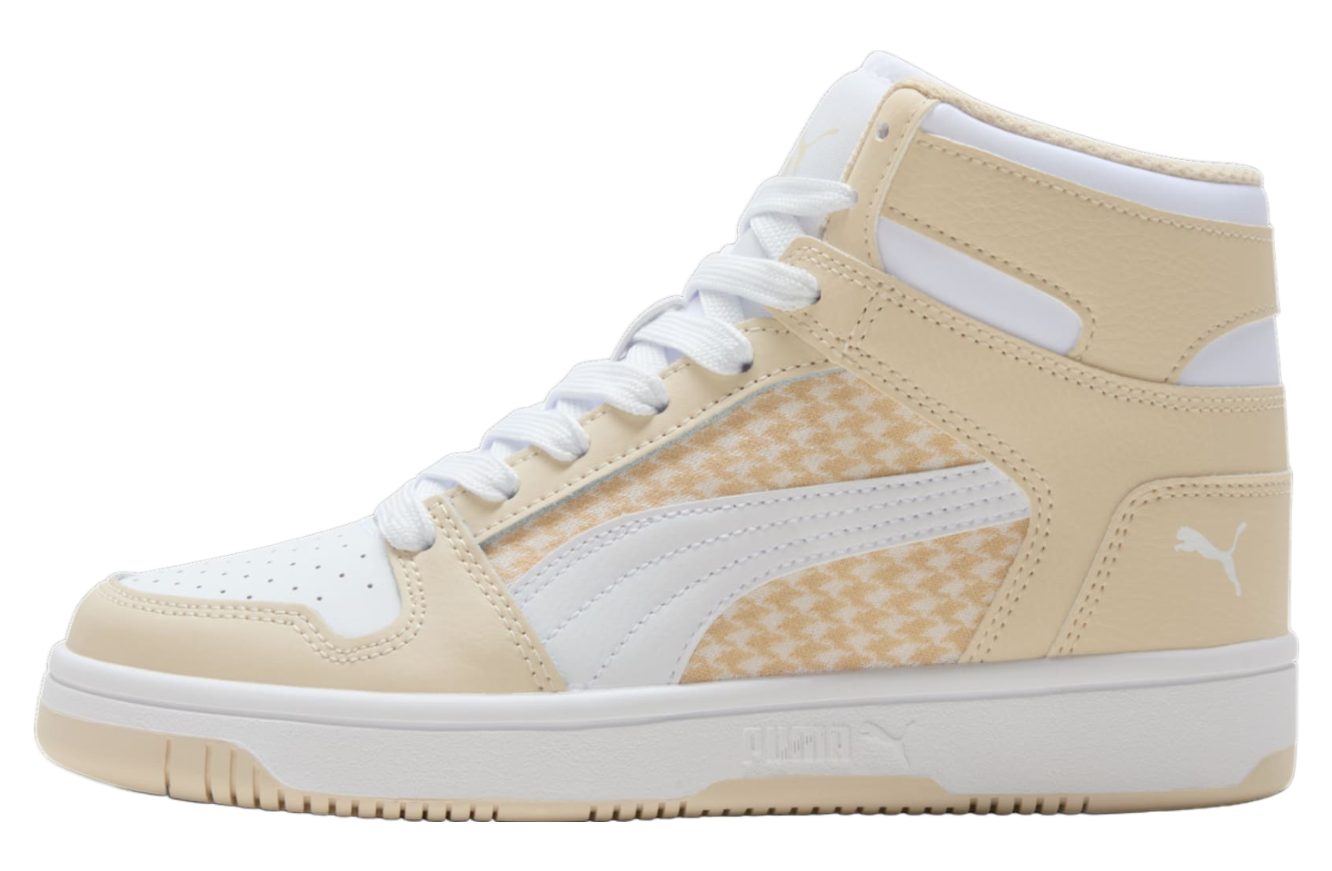 Puma Rebound Layup Houndstooth Wmns Desert Dust / White