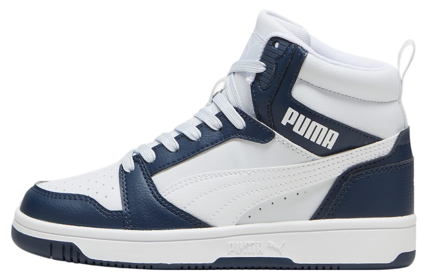 Puma Rebound V6 Mid GS Club Navy / White