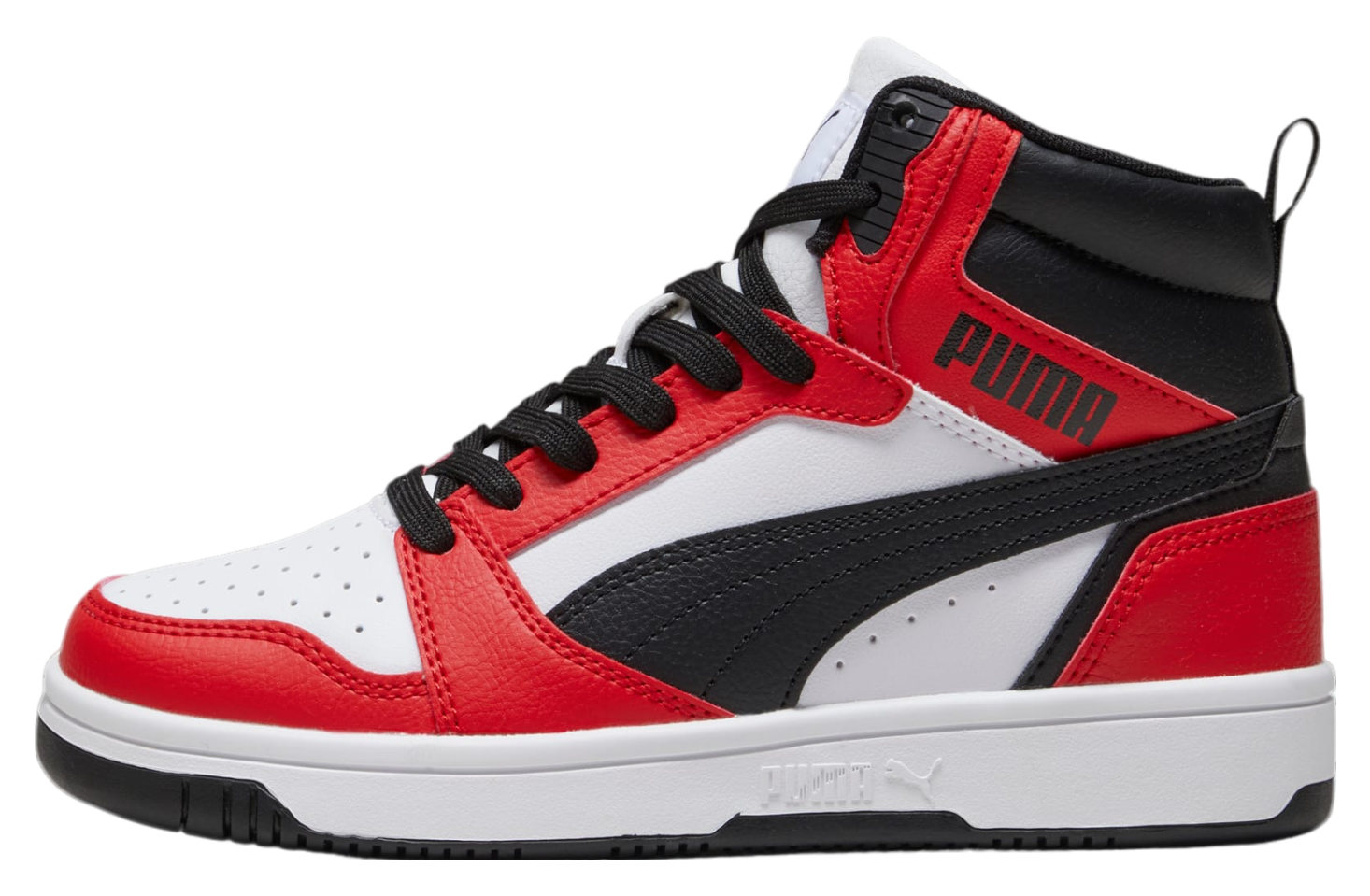 Puma Rebound V6 Mid GS White / Black / Red