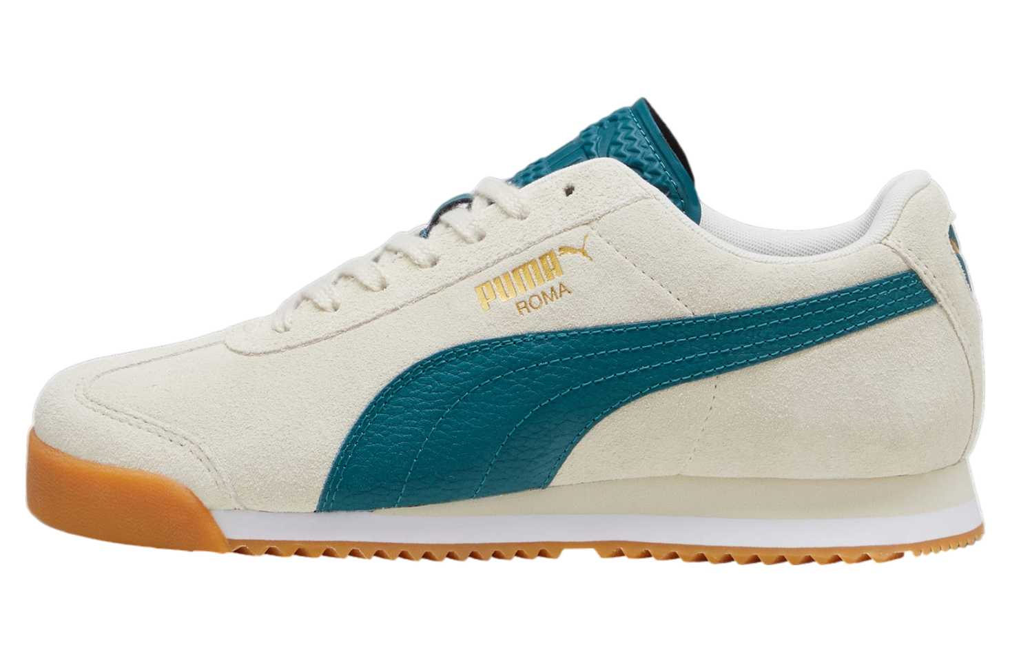 Puma Roma Suede Alpine Snow / Cold Green / Gum