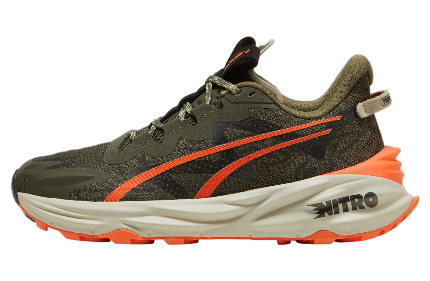 Puma Seasons Fast-trac Nitro 3 Dark Olive / Flame Flicker