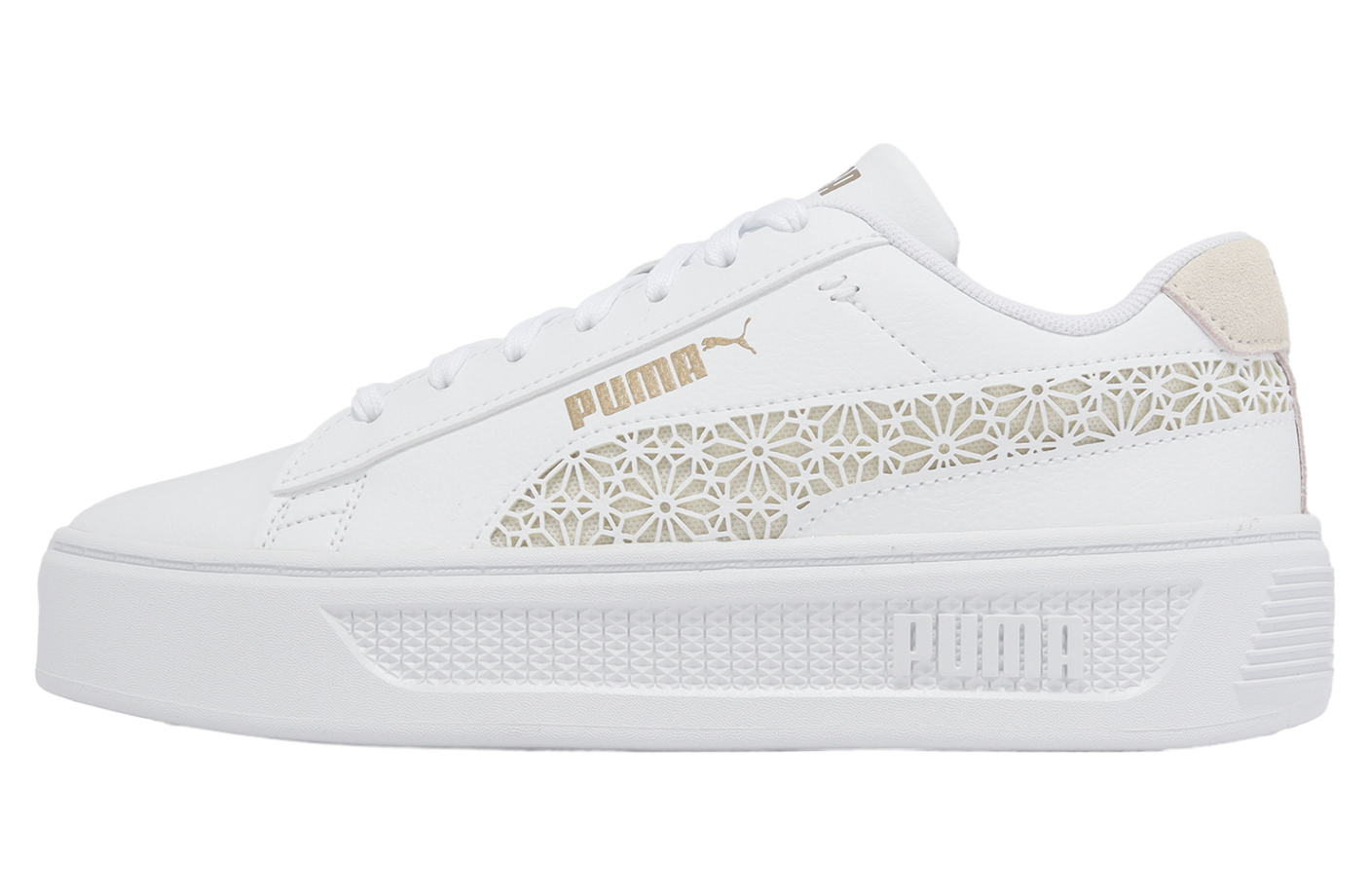 Puma Smash Platform V3 Laser Cut WMNS White / Pristine - Nov