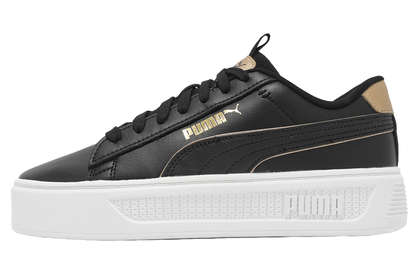 Puma Smash Platform V3 Pop Up WMNS Black / Gold White