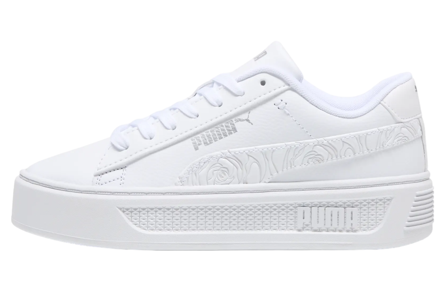 Puma Smash v3 Platform WMNS White Silver