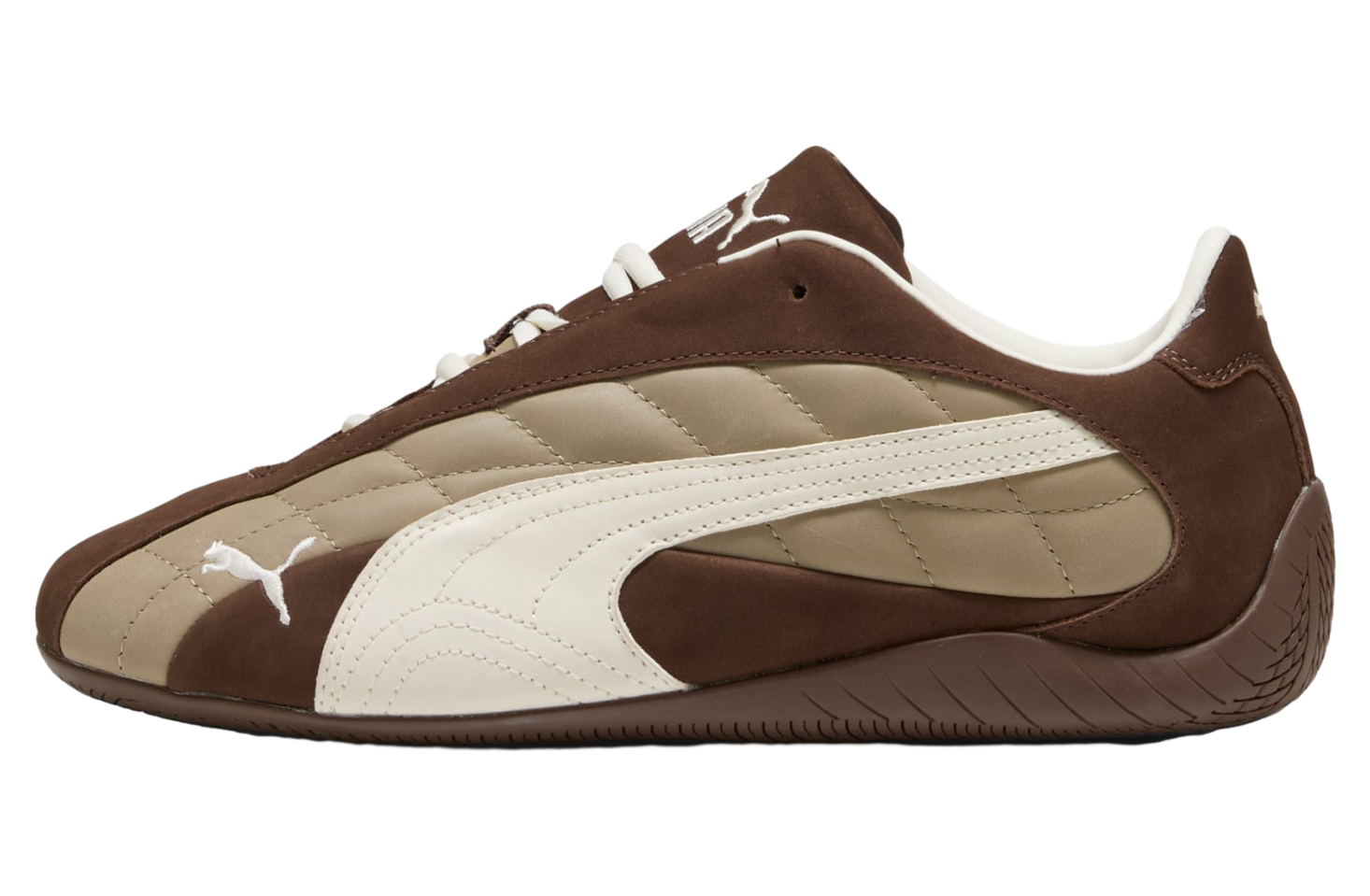 Puma Speedcat Plus Quilted Espresso Brown / Warm White