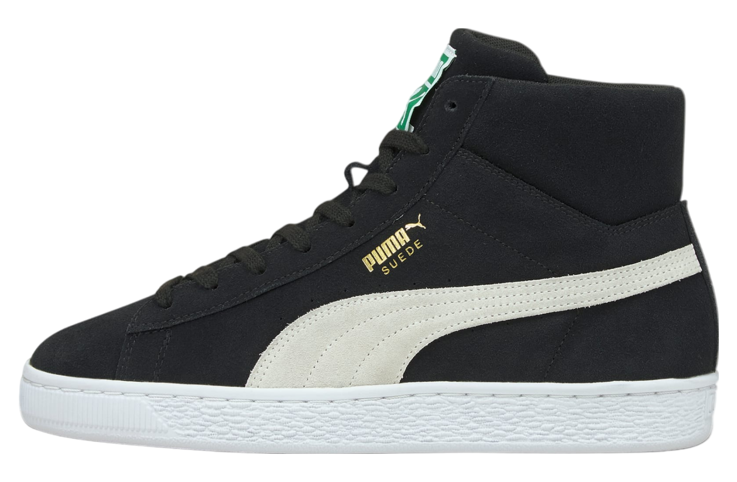 Puma Suede Mid XXI Black / Amazon Green